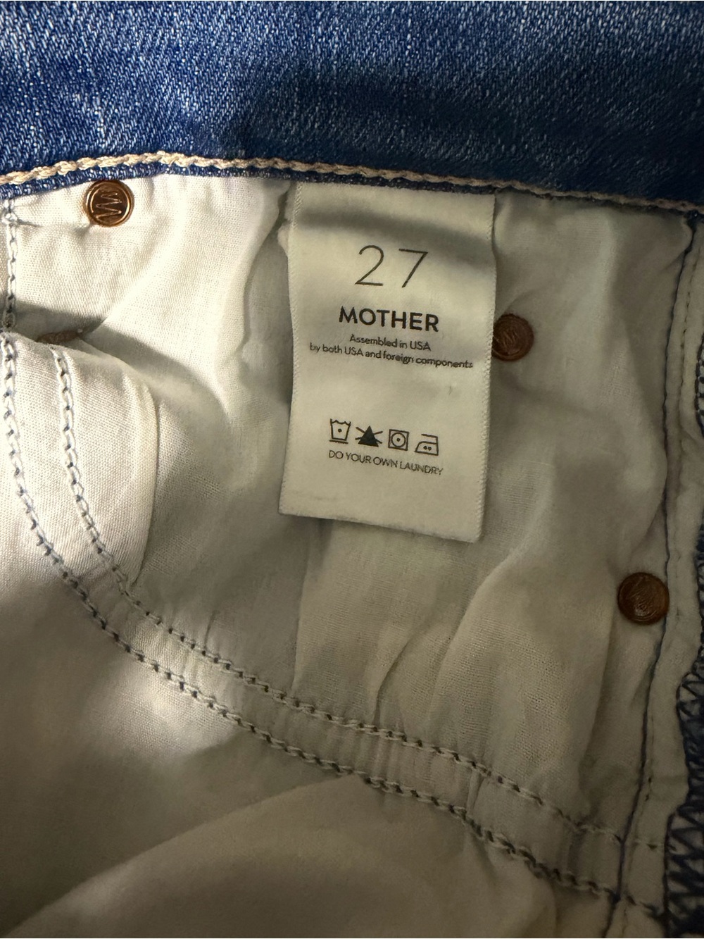 Mother Demin Pixie Dazzler Ankle Fray (Beginner's Luck) Size 27 - Picture 6 of 10
